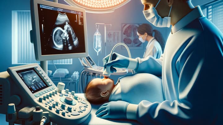 USG przezciemiączkowe (USG głowy noworodka)